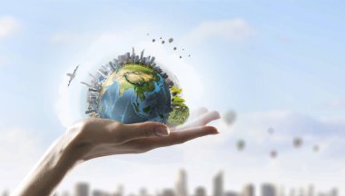 Gezegenimizin aşk ile. Karışık teknik