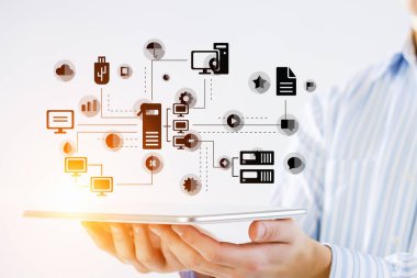 Kablosuz bulut bağlantı. Karışık teknik