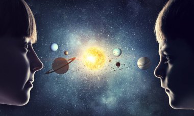 Bu büyük dünya keşfetmek. Karışık teknik