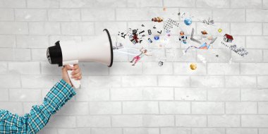 Senin duyuru yapmak. Karışık teknik