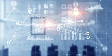 Bağlantı iş ve iletişim teknolojisi. Karışık teknik