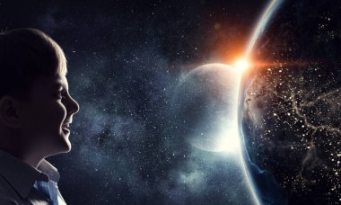 Bu büyük dünya keşfetmek. Karışık teknik