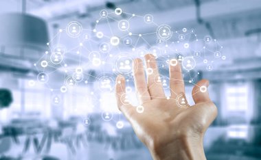 Kablosuz teknolojiler sunmaktadır. Karma ortam. Karışık teknik