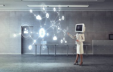 Televizyon bağımlılığı sorunu. Karma ortam. Karışık teknik