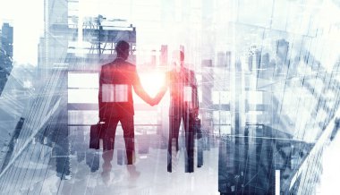 Büyük iş ile birleştiriliyor. Karışık teknik