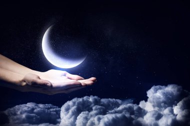 El moon. Karışık teknik