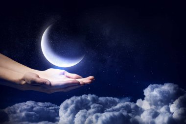 El moon. Karışık teknik