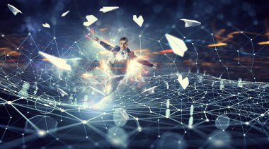 İş harekete geçti. Karma ortam. Karışık teknik