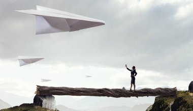 Bu duyguyu özgürlük. Karışık teknik