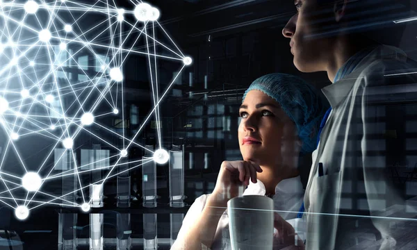 Innovativa tekniker inom naturvetenskap och medicin. Mixed media. Mixed media — Stockfoto