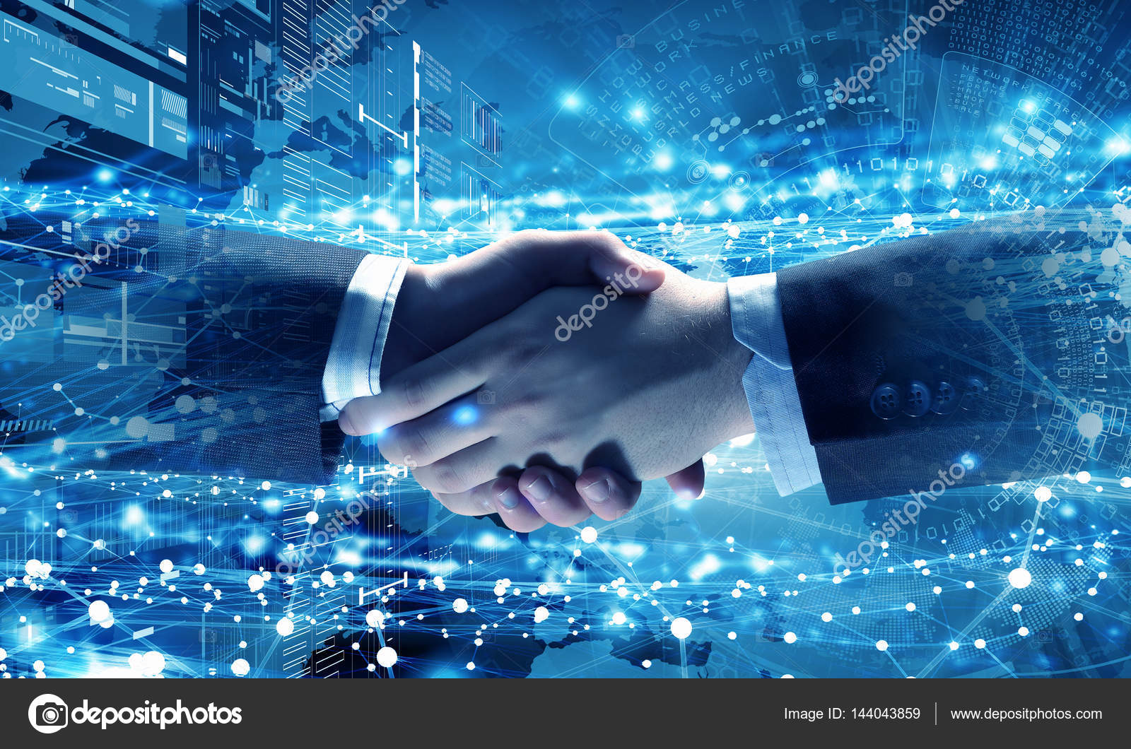 Technologies to connect people . Mixed media Stock Photo by