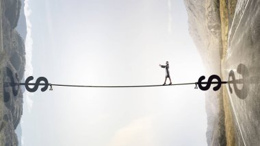 Blindfolded yürüyor. Karışık teknik