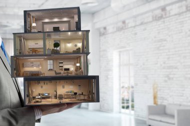 Bu tasarım kişiliği vardır. Karışık teknik