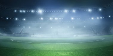 Sisli futbol sahası. Karışık teknik