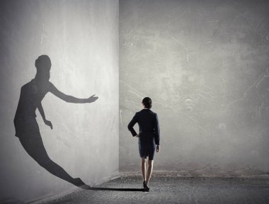 Zarif ama cesur ve kararlı içinde. Karışık teknik