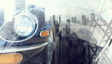 Zarif araba kapatma. Karışık teknik