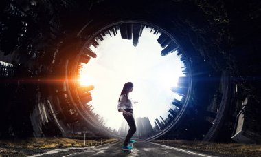 Tutku ve enerji gençlik. Karışık teknik