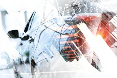 Zarif araba kapatma. Karışık teknik