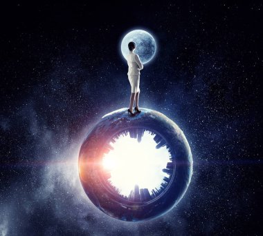 Geniş ve küresel düşünme. Karışık teknik