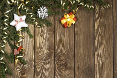 Size mutlu Noeller dileğiyle. Karışık teknik