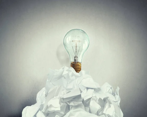 In search of good idea . Mixed media Royalty Free Stock Images