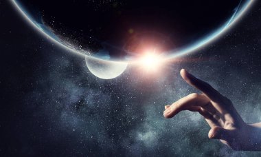 Dünya yaratma fikri. Karışık teknik