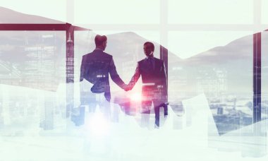 Büyük iş ile birleştiriliyor. Karışık teknik