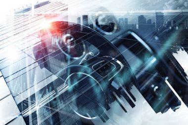 Zarif araba kapatma. Karışık teknik