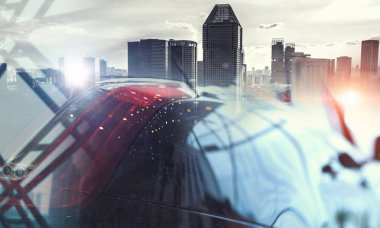 Zarif araba kapatma. Karışık teknik