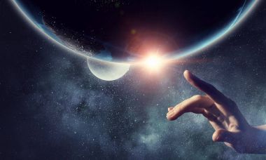 Dünya yaratma fikri. Karışık teknik