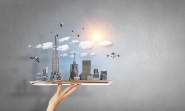 Yeni geliştirme projesi sunulması. Karışık teknik