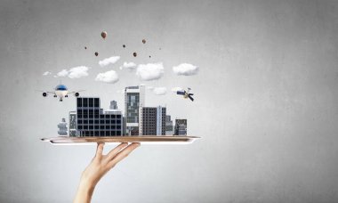 Yeni geliştirme projesi sunulması. Karışık teknik