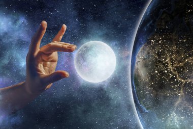 Dünya yaratma fikri. Karışık teknik