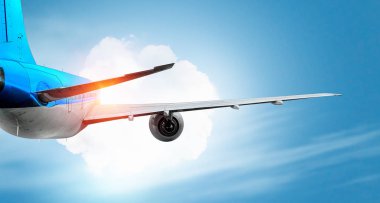 Gökyüzü sörf uçak. Karma ortam. Karışık teknik