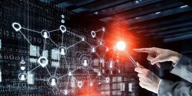 Kablosuz bağlantı ve yeni teknoloji kavramı. Karma ortam. Karışık teknik