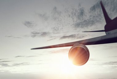 Gökyüzü sörf uçak. Karma ortam. Karışık teknik