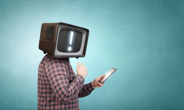 Televizyon bağımlılığı sorunu. Karma ortam. Karışık teknik