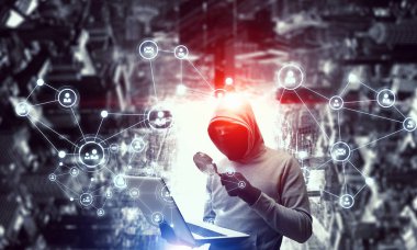 Ağ güvenliği ve gizlilik suç. Karma ortam. Karışık teknik