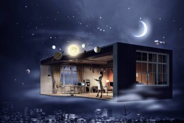 Oda Tasarım havada. Karışık teknik