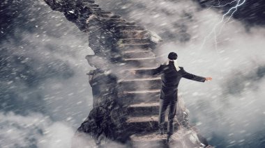 Sorun yüz zorunda işadamı