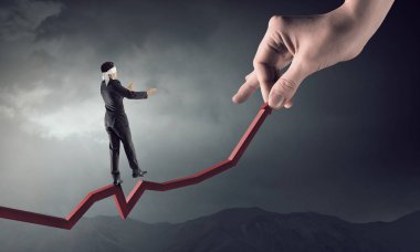 Sorun yüz zorunda işadamı