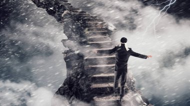 Sorun yüz zorunda işadamı