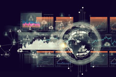 Modern bağlantı teknolojileri arka plan