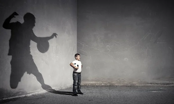 He will be soccer champion — Stock Photo, Image