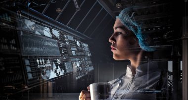 Kadın doktor portresi