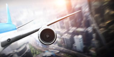 Uçağı gök yüksek. Karışık teknik