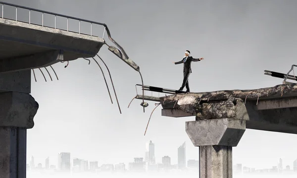 Überwindung von Problemen und Schwierigkeiten — Stockfoto