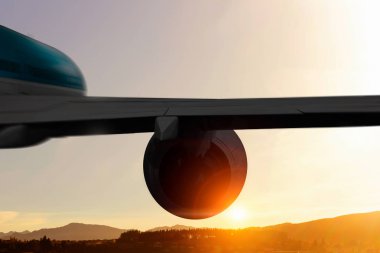 Uçağı yüksek gökyüzü