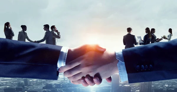 Business greeting or agreement — Stock Photo, Image