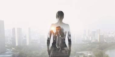 Başarı için kavga ediyordur. Karma ortam. Karışık teknik